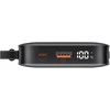 Dėklas Powerbank USAMS XR Series CD228 10000mAh 20W + USB-C/Lightning cable juodos spalvos