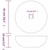 Praustuvas ant stalviršio, įvairių spalvų, 41x14cm, keramika