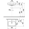 Praustuvė JIKA LYRA PLUS H815380, 400×340 mm