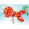 Pripučiamas plaukimo čiužinys su rankenomis omaras 213×137 cm žaislas, INTEX 57528