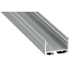 Profilis aliuminis anoduotas LED juostoms paviršinis platus, SILEDA 2.02m, LUMINES