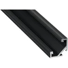 Profilis aliuminis juodas anoduotas LED juostoms kampinis, paviršinis C, 3m LUMINES