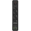 Proove maitinimo ilgintuvas 2m 3000W maitinimo lizdas P-03 (3xAC + 4xUSB + 2xType-C) juodos spalvos