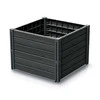 PROSPERPLAST DARŽO DĖŽĖ-SODO RABATĖ BASE PLANET 61,8×61,8x46cm ANTRACITO SPALVOS