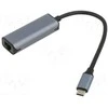 ART Adapteris USB-C male Ethernet 10/100/1000Mbps RJ45 ALU 15cm oem