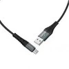 PTC HOCO kabelis USB A Male į Type-C Male, 3A, Juodas, 1.0m, X38