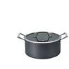 Puodas DOMOLETTI Juodas MODERN, 24 cm, 4,5 l