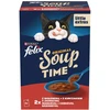 Purina Nestle Felix Original Soup Time Box jautiena, ėriena, chcken – šlapias kačių maistas – 6x48g