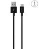 Puro Elektrik Puro Baltas USB-A USB-C Cable 1m - Juodas