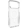 Puro Lite Mag TPU+PC dėklas suderinamas suMagSafe skirtas Apple iPhone 17 Pro – Transparent with Baltas Ring