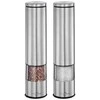 Pusheen Küchenprofi Boston - Electric Salt and Pepper Mills with Ceramic Grinding Mechanism 23x5 cm Set of 2 (Sidabrinis)