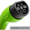 Nešiojamas elektromobilio įkroviklis Qoltec Mobile Charger for EV2in1 type2 | 7 kW | 230 V | CEE 32 A | LCD | 5 m