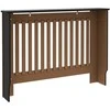 Radiatoriaus dangtis 2 vnt. Juoda 112 x 19 x 81,5 cm