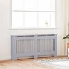 Radiatoriaus dangtis 2 pcs Pilka 172x19x81,5cm Apdirbta mediena 3403234