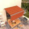 Rankiniu būdu ištraukiama markizė, oranžinė ir ruda, 3,5x2,5m
