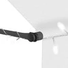 Rankiniu būdu ištraukiama markizė su LED, kreminė, 100cm