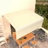 Rankiniu būdu ištraukiama markizė su uždanga, kreminė, 4x3m