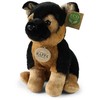 Rappa - Plush realistic German Shepherd dog mascot sitting 23 cm Eco-Friendly Soft Collection