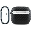 Dėklas Red Bull Raudona Bull Raudona Bull PU Carbon Logo AirPods 4 juodos spalvos