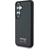 Red Bull Raudona Bull Original dėklas Raudonas BULL Real Carbon Fiber Shiny Logo MagSafe skirtas Samsung Galaxy S25 juodos spalvos