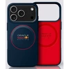 Red Bull Raudona Bull Raudona Bull Silicone Raudona Ring MagSafe dėklas skirtas Apple iPhone 17 Pro Navy mėlynos spalvos