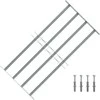 Reguliuojama apsauginė grotelė langams su 4 skersiniais, 700-1050mm