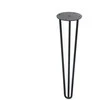 REI KOJA STALO 400 MM JUODA SMEIGTUKO FORMA