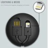 Oem REMAX kabelis Cutebaby RC-99t 2 in 1 – USB į Micro USB, Lightning – juodos spalvos