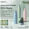Remax Termosas su belaide kolonėle 500ml RB-M5 BLUETOOTH 5.0 rožinės spalvos