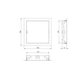 Revizinės durelės EUROPLAST RL1515A, 15 x 15 cm