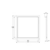 Revizinės durelės EUROPLAST RLR4040, 40 x 40 cm