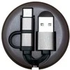 Richmond&amp;Finch kabelis susisukantis USB-C/Micro USB moro/camo CWTYPE-207