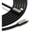 Ringkė 3.2 gen. 2x2 USB-C, PD 3.1 240W 2m kampinis laidas - juodas