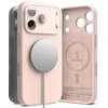 Dėklas Ringke iPhone 17 Pro Case Silicone Magnetic Rožinė Sand