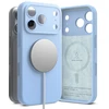 RINGKE SILIKONINIS MAGNETINIS MAGSAFE DĖKLAS iPhone 17 PRO / 18 PRO ŠVIESIAI MĖLYNAS