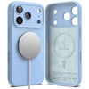 RINGKE SILIKONINIS MAGNETINIS MAGSAFE DĖKLAS iPhone 17 PRO / 18 PRO ŠVIESIAI MĖLYNAS