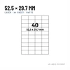 Riven Supply A4 lipdukai, 52,5×29,7 mm, 40 vnt./lape, 500 lapų