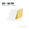 Riven Supply Terminės etiketės 100×150 mm, fanfold, 1000 vnt.