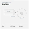 Riven Supply Terminės etiketės 58×30 mm, 10 rul. po 1000 vnt.