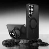 Rock dėklas Rotating Stand Soft Touch Series Magnetic skirtas Samsung Galaxy S26 juodos spalvos