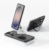 Rock dėklas Rotating Stand Soft Touch Series Magnetic skirtas Samsung Galaxy S26 juodos spalvos