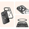 Rock Guard Lens Protection Series Magnetic dėklas skirtas Apple iPhone 17 skaidrus-juodos spalvos