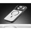 Rock Guard Lens Protection Series Magnetic dėklas skirtas Apple iPhone 17 skaidrus-juodos spalvos