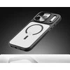 Rock Guard Lens Protection Series Magnetic dėklas skirtas Apple iPhone 17 Air skaidrus-juodos spalvos