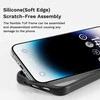 Rock Guard Series dėklas skirtas Apple iPhone 16 Pro Max skaidrus-juodos spalvos