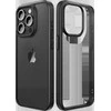Rock Guard Series dėklas skirtas Apple iPhone 16 Pro Max skaidrus-juodos spalvos