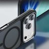 Rock Guard Touch Matte Series Magnetic dėklas skirtas Apple iPhone 17 Pro juodos spalvos (metal lens frame)