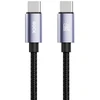 Oem Rock Cable Deep Indigo Series braided – Type C to Type C – PD 60W 2 metres juodos spalvos