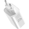 Rock laidinis įkroviklis Ice2Cube GaN – USB + 2xType C – PD 65W 3A baltos spalvos