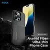 Rock Ultra Thin Aramid Fiber Kevlar 600D dėklas skirtas Apple iPhone 16 Pro juodos spalvos